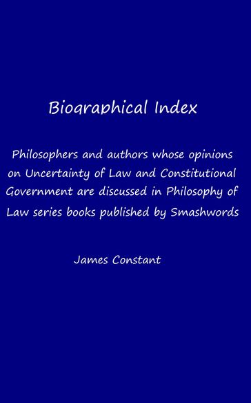 Biographical Index - James Constant