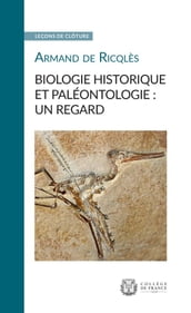 Biologie historique et paléontologie: un regard