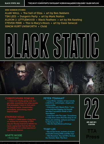 Black Static #22 Horror Magazine - TTA Press