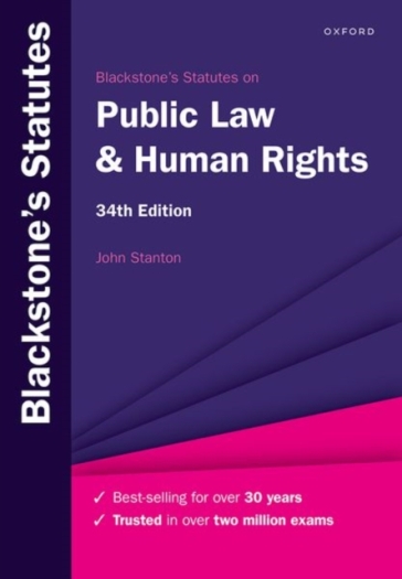 Blackstone's Statutes on Public Law & Human Rights - John Stanton