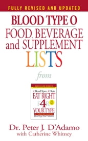 Blood Type O Food, Beverage and Supplement Lists