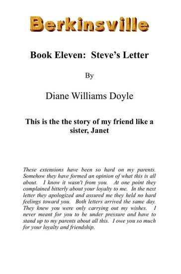 Book Eleven: Steve's Letter - Diane Williams Doyle
