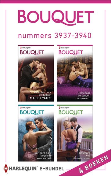 Bouquet e-bundel nummers 3937 - 3940 - Carol Marinelli - Carole Mortimer - Chantelle Shaw - Maisey Yates