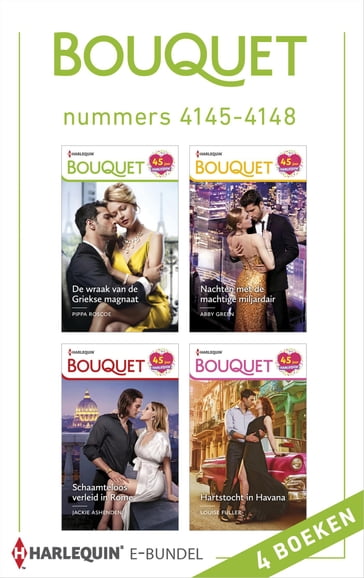 Bouquet e-bundel nummers 4145 - 4148 - Abby Green - Jackie Ashenden - Louise Fuller - Pippa Roscoe