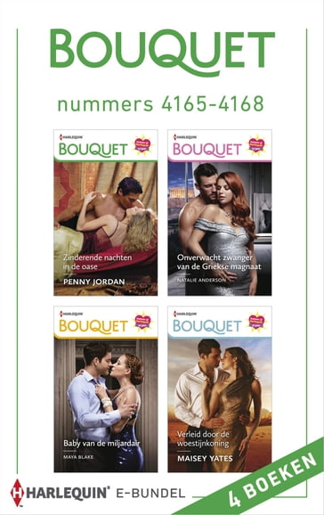 Bouquet e-bundel nummers 4165 - 4168 - Maisey Yates - Maya Blake - Natalie Anderson - Penny Jordan