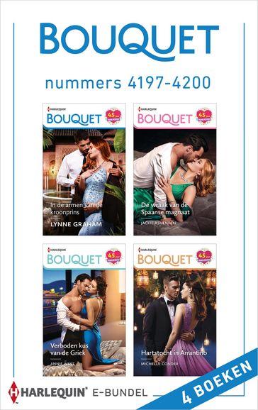 Bouquet e-bundel nummers 4197 - 4200 - Annie West - Jackie Ashenden - Lynne Graham - Michelle Conder