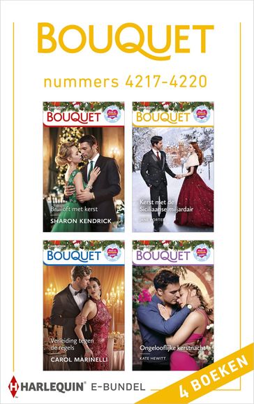 Bouquet e-bundel nummers 4217 - 4220 - Carol Marinelli - Jane Porter - Kate Hewitt - Sharon Kendrick