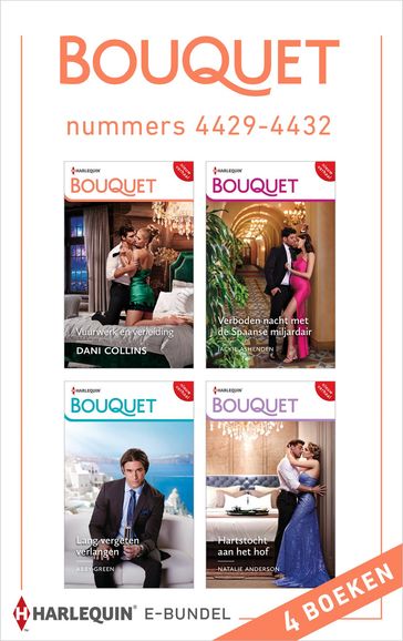 Bouquet e-bundel nummers 4429 - 4432 - Abby Green - Dani Collins - Jackie Ashenden - Natalie Anderson