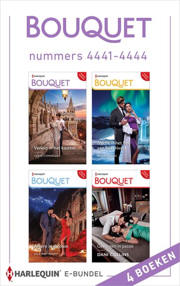 Bouquet e-bundel nummers 4441 - 4444 - Clare Connelly - Dani Collins - Millie Adams - Lela May Wight
