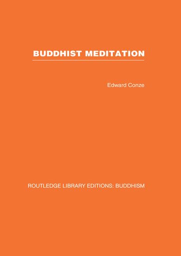 Buddhist Meditation - Edward Conze