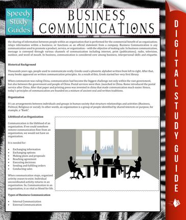 Business Communications - Speedy Publishing