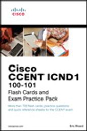 CCENT ICND1 100-101 Flash Cards and Exam Practice Pack