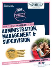 CIVIL SERVICE ADMINISTRATION, MANAGEMENT AND SUPERVISION