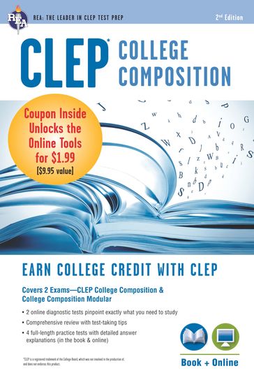 CLEP® College Composition 2nd Ed., Book + Online - Rachelle Smith - Dominic Marulllo - Ken Springer