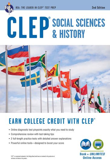 CLEP® Social Sciences & History Book + Online, 2nd Ed. - PhD Scott Dittloff