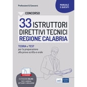 CONCORSO33 ISTRUTTORI DIRETTIVI TECNICI REGIONE CALABRIA