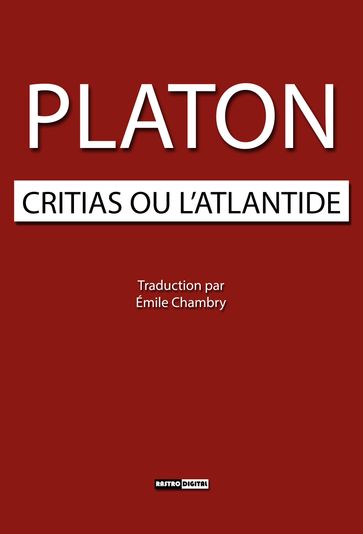 CRITIAS OU L'ATLANTIDE - Platon