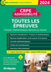 CRPE  Admissibilité  Toutes les épreuves - Concours 2024