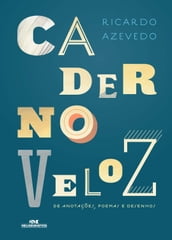 Caderno veloz de anotações, poemas e desenhos