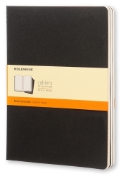 Cahier Jnls Xl Rul Black