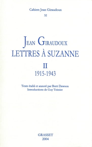 Cahiers n°32 - Jean Giraudoux
