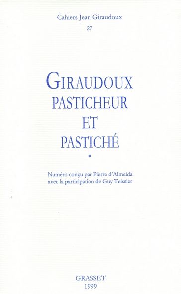 Cahiers numéro 27 - Jean Giraudoux