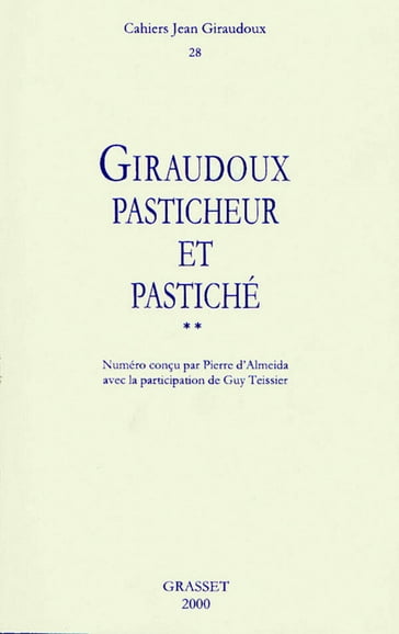 Cahiers numéro 28 - Jean Giraudoux
