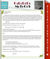 Calculus Methods (Speedy Study Guides)