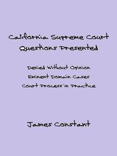 California Supreme Court Questions Presented