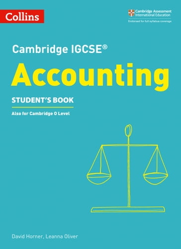 Cambridge IGCSE Accounting Student's Book (Collins Cambridge IGCSE) - David Horner - Leanna Oliver