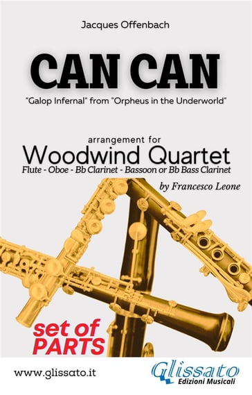 Can Can - Woodwind Quartet (parts) - Jacques Offenbach - a cura di Francesco Leone