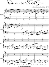 Canon in D Easy Piano Sheet Music