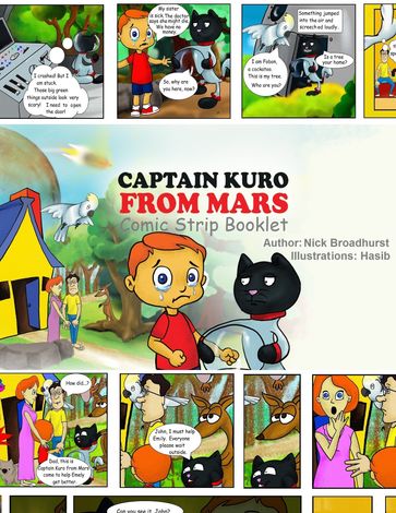 Captain Kuro From Mars Comic Strip Booklet - Nick Broadhurst