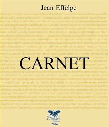 Carnet - Jean Effelge