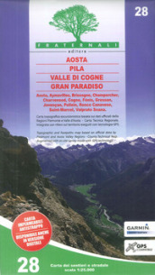 Carta n. 28. Aosta, Pila, Valle di Cogne, Gran Paradiso 1:25.000