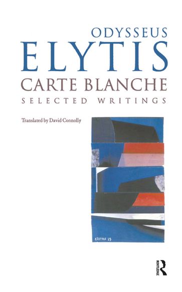 Carte Blanche - Odysseas Elytes - David Connolly