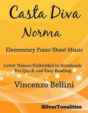 Casta Diva Elementary Piano Sheet Music