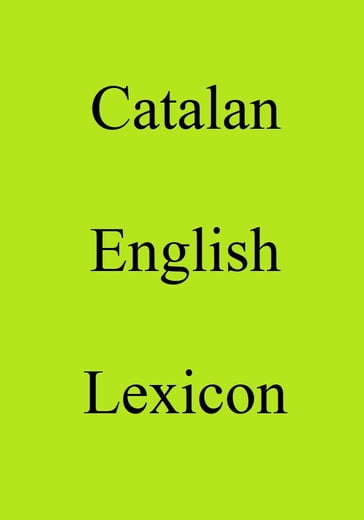 Catalan English Lexicon - Trebor Hog