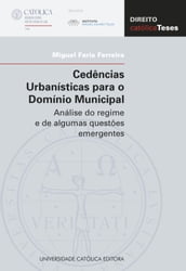 Cedências Urbanísticas para o Domínio Municipal