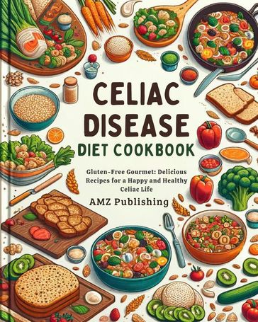Celiac Disease Diet Cookbook : Gluten-Free Gourmet: Delicious Recipes for a Happy and Healthy Celiac Life - AMZ Publishing