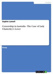 Censorship in Australia - The Case of Lady Chatterley s Lover