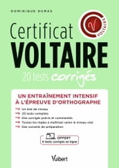 Certificat Voltaire - Un entraînement intensif à l épreuve d orthographe