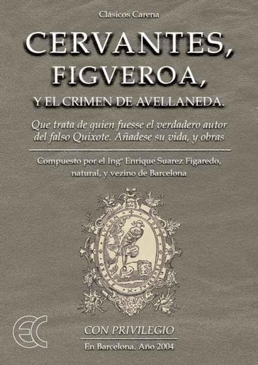 Cervantes figueroa y el Crimen de Avellaneda - Eduardo Suárez Figaredo