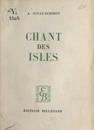 Chant des Isles - Alice Joyau Dormoy