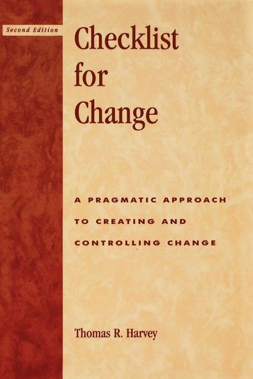 Checklist for Change - Thomas R. Harvey