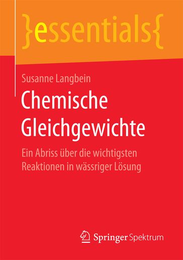 Chemische Gleichgewichte - Susanne Langbein
