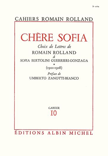 Chère Sofia - tome 1 - Romain Rolland