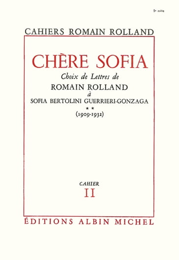 Chère Sofia - tome 2 - Romain Rolland
