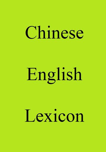 Chinese English Lexicon - Trebor Hog