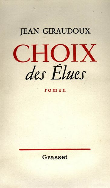 Choix des élues - Jean Giraudoux